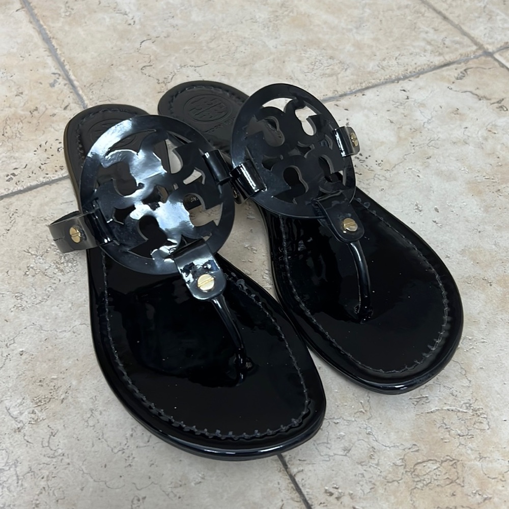 Tory Burch Miller Patent Leather Sandals